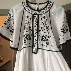 Zara TRF embroidered sundress